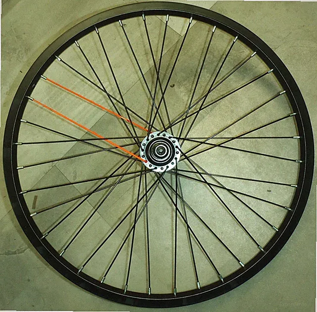 20" X 1.5/1.75 REAR ALUMINUM BLACK 10MM AXLE BMX BICYCLE RIM/HUB RW200499